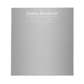 Bewerkbare promotionele sjabloon voor bedrijf enz. notitieblok (Voorkant)