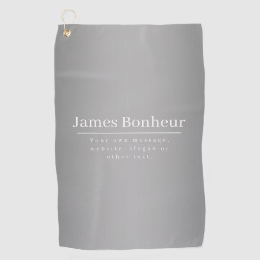 Bewerkbare promotionele Sjabloon voor bedrijven, e Golfhanddoek (Voorkant)