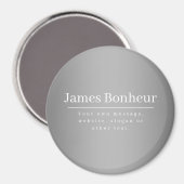 Bewerkbare promotionele Sjabloon voor bedrijven, e Magneet (Voorkant / Achterkant)