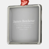 Bewerkbare promotionele Sjabloon voor bedrijven, e Metalen Ornament (Links)