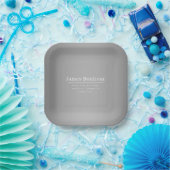 Bewerkbare promotionele Sjabloon voor bedrijven, e Papieren Bordje (Feest)