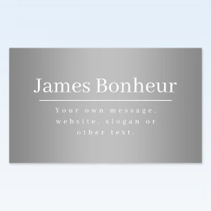 Bewerkbare promotionele Sjabloon voor bedrijven, e Rechthoekige Sticker