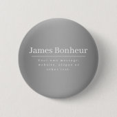 Bewerkbare promotionele Sjabloon voor bedrijven, e Ronde Button 5,7 Cm (Voorkant)