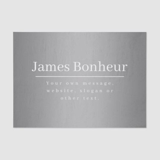 Bewerkbare promotionele Sjabloon voor bedrijven, e Tissuepapier (Voorkant)