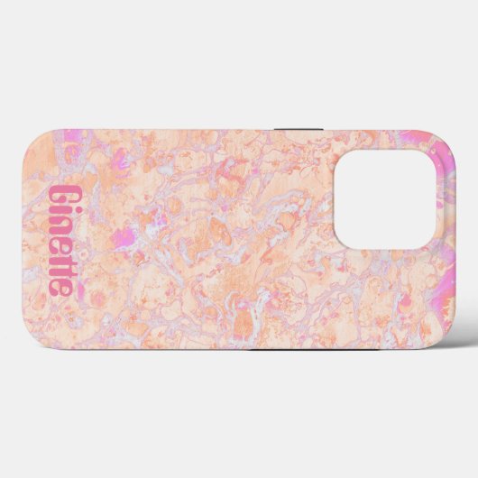 Bewerkbare Psychedelic Stropdas-Dye iPhone Case (Achterkant (horizontaal))