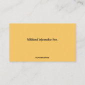 Bewerkbare pub barman visitekaartje (Achterkant)