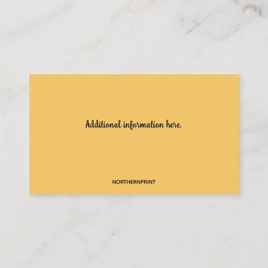 Bewerkbare pub barman visitekaartje (Achterkant)