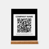 Bewerkbare QR-code & eenvoudig aanpasbaar ontwerp Acryl Bord (Voorkant)