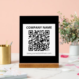 Bewerkbare QR-code & eenvoudig aanpasbaar ontwerp Acryl Bord