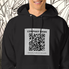 Bewerkbare QR-code & eenvoudig aanpasbaar ontwerp Hoodie