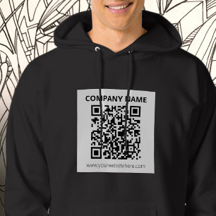 Bewerkbare QR-code & eenvoudig aanpasbaar ontwerp Hoodie
