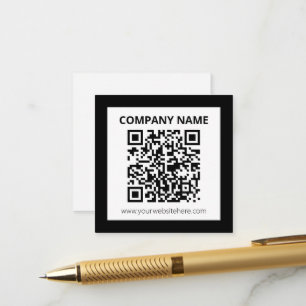 Bewerkbare QR-code & eenvoudig aanpasbaar ontwerp Informatiekaartje