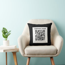 Bewerkbare QR-code & eenvoudig aanpasbaar ontwerp Kussen