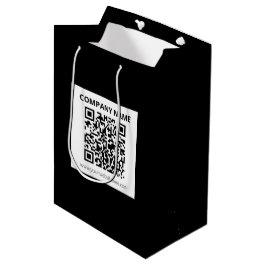 Bewerkbare QR-code & eenvoudig aanpasbaar ontwerp Medium Cadeauzakje