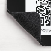 Bewerkbare QR-code & eenvoudig aanpasbaar ontwerp Muismat (Hoek)