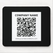 Bewerkbare QR-code & eenvoudig aanpasbaar ontwerp Muismat (Voorkant)
