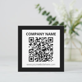Bewerkbare QR-code & eenvoudig aanpasbaar ontwerp Notitiekaartje