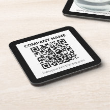 Bewerkbare QR-code en eenvoudig  ontwerp