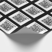 Bewerkbare QR-code en eenvoudig ontwerp Cadeaupapier (Hoek)