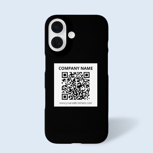 Bewerkbare QR-code en eenvoudig  ontwerp Case-Mate iPhone Case