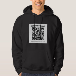 Bewerkbare QR-code en eenvoudig ontwerp Hoodie