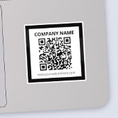Bewerkbare QR-code en eenvoudig  ontwerp Sticker