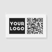 Bewerkbare QR-code en uw zakelijke Logo of Afbeeld (Voorkant)