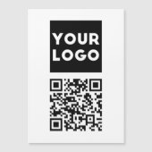 Bewerkbare QR-code en uw zakelijke Logo of Afbeeld (Voorkant)