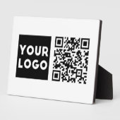 Bewerkbare QR-code en uw zakelijke Logo of Afbeeld Fotoplaat (Zijkant)