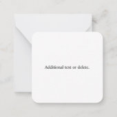 Bewerkbare QR-code en uw zakelijke Logo of Afbeeld Notitiekaartje (Achterkant)