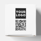 Bewerkbare QR-code & uw bedrijfslogo of afbeelding Bedankdoosjes (Bovenkant)
