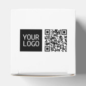Bewerkbare QR-code & uw bedrijfslogo of afbeelding Bedankdoosjes (Bovenkant)
