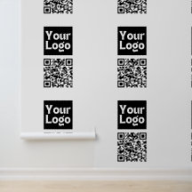 Bewerkbare QR-code & uw bedrijfslogo of afbeelding