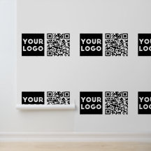 Bewerkbare QR-code & uw bedrijfslogo of afbeelding