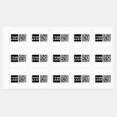 Bewerkbare QR-code & uw bedrijfslogo of afbeelding Labels (Vel)