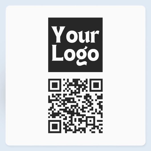Bewerkbare QR-code & uw bedrijfslogo of afbeelding Labels
