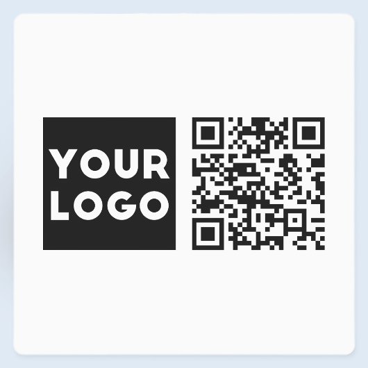 Bewerkbare QR-code & uw bedrijfslogo of afbeelding Labels