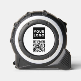 Bewerkbare QR-code & uw bedrijfslogo of afbeelding Rolmaat