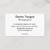 Bewerkbare QR-fotocode Visitekaartje (Achterkant)