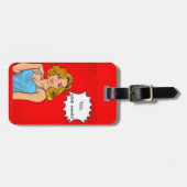 Bewerkbare quotes-liefhebbers bagagelabel (Voorkant horizontaal)