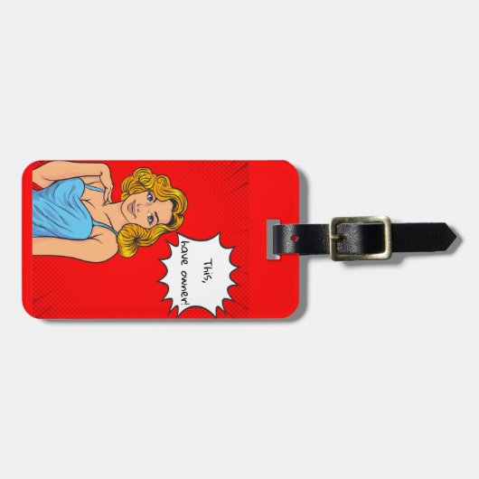 Bewerkbare quotes-liefhebbers bagagelabel (Voorkant horizontaal)