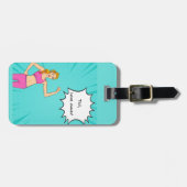 Bewerkbare quotes-liefhebbers bagagelabel (Voorkant horizontaal)