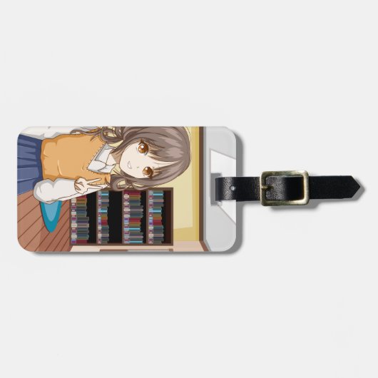 Bewerkbare quotes-liefhebbers bagagelabel (Voorkant horizontaal)