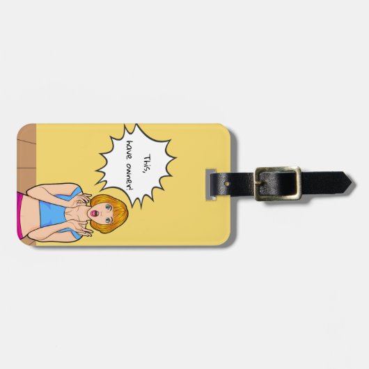 Bewerkbare quotes-liefhebbers bagagelabel (Voorkant horizontaal)