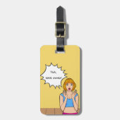 Bewerkbare quotes-liefhebbers bagagelabel (Voorkant verticaal)