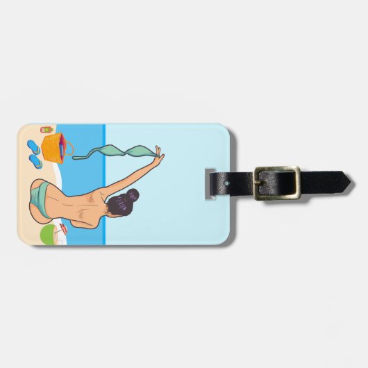 Bewerkbare quotes-liefhebbers bagagelabel (Voorkant horizontaal)