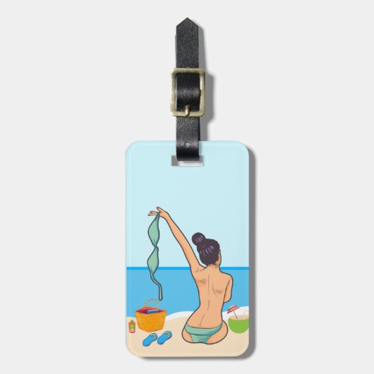 Bewerkbare quotes-liefhebbers bagagelabel (Voorkant verticaal)