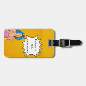 Bewerkbare quotes-liefhebbers bagagelabel (Voorkant horizontaal)