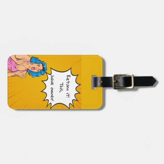 Bewerkbare quotes-liefhebbers bagagelabel (Voorkant horizontaal)