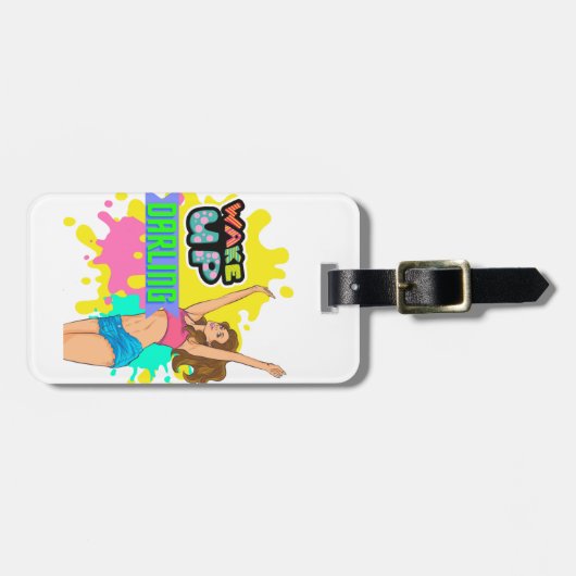 Bewerkbare quotes-liefhebbers bagagelabel (Voorkant horizontaal)